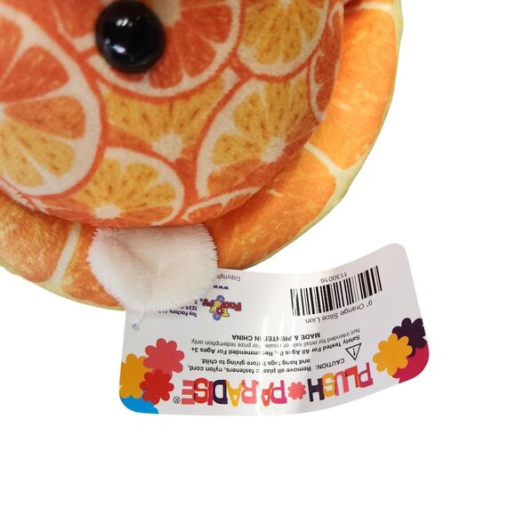 Orange Slice Lion Stuffed Animal Toy Plush Paradise 9" Soft & Cuddly - Picture 4 of 6